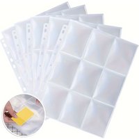 90 pockets trading card sleeve & A4 card collection pocket, suitable for 2/3/4 ring binders, used for card collection