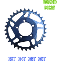 AliExpress NONE Bafang aluminum alloy bicycle upgrade gears, mid-drive motor, M625, BBSHD, 32T, 34T, 36T, 38T, 1000W, special chainring