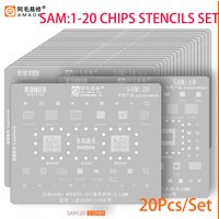 Amaoe S21/S22/A70/S24/A310A510 S23 S25/S20 Planting Tin Template For Samsung Galaxy/Note Series Steel Mesh BGA Reballing Stencil
