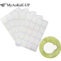 100pcs Eyelash Extension Glue Sticker Shim Paper Pads And Round Jade Stone Holder Set Lash Extention Supplies Makeup Tool