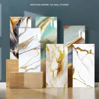 Self Adhesive Imitation Ceramic Tile Imitation Marble Sanitary Kitchen Wall Decoration Waterproof and Moisture-proof Stickers