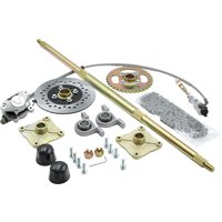 815mm 32" Go Kart Complete Rear Axle Kit With Brake Assembly 428 Chain Sprocket Wheel Hub For ATV Quad Bike Drift Trike Buggy