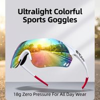 ROCKBROS UV Protection Glasses Outdoor Hiking Running Cycling Camping Driving Sunglasses Colorful Day and Night Universal Unisex