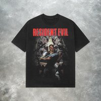 Summer Hot Selling Biohazard T-shirt: Y2K Retro Horror Game Shirt, Men's Round Neck Short Sleeved T-shirt