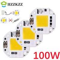 Welding Free 100W 70W 50W High Power COB LED Chip for Spotlight Floodlight 220V 110V Integrated Light Beads Aluminum White Warm