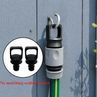 2pcs Gardena Hose Connector End Cap Hook Type Dust Plug Cover, Water Pipe Sealing Stopper for Winter Storage Garage Organizing