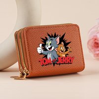 Tom And Jerry Coin Purse Wallets for Men Women Card Holders Anime Figure Slimwallet Outdoor Travel Money Clip birthday Gift