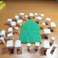 New25pcs Plastic Clay Stamp & Molding Kit With Window Patterns Suitable For Polymer Clay, Wax, Resin Crafts - DIY Pottery Stamps