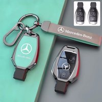 For Mercedes Benz A B C E Class GLS GLA GLK GLC CLS CLA AMG W204 W205 W212 W463 W176 Zine Alloy Car Key Case Cover Accessories