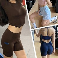 AliExpress SUOMIDI Yoga Clothes Gym Shorts Woman Summer Cycling Shorts for Fitness Workout Running Training Mini Dynamic Sexy Short Leggings Sports