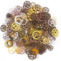 Randomly Mix (About 30/50g) Mix Size Metal Mechanical Steampunk Cogs Gears Charms Pendant For DIY Jewelry Making Accessories