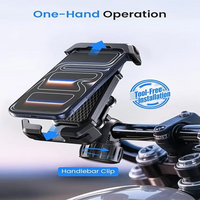 outdoor 2026 Dual Anti-Shake Motorcycle Mount for Anti-Shake Vibration Handlebar for iPhone/Samsung for Phone Holder for Bike