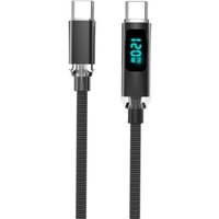 New 120W USB A To Type C Super Fast Charging Cable LED Digital Display For iphone Redmi Xiaomi Huawei Fast Charging Data Cord