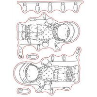2023 New Santa Claus stamp Clear Stamp for Scrapbooking Transparent Silicone Rubber DIY Photo Album Decor 835
