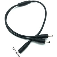 3.5*1.35mm Male To Female Y Type Adapter Extension Cable 1 Female To 2 / 4 Male Splitter DC Power Cable 12V Copper Cord