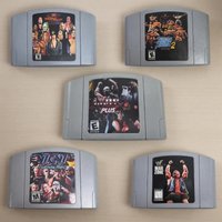 N64 Game Cassette US Version WCW Saturday Night, WrestleMania X , WWF War Zone,64-bit English Game Cassette, Collection Hobbies