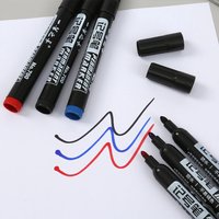 1-50Pcs Waterproof Oil-based Marker Pen Quick Dry Black Blue Red Ink Permanent for Metal Glass Stationery Art School Supply