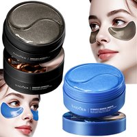 SADOER 60/120PCS Caffeine/Blue Copper Peptide Collagen Eye Mask, nourishing, firming, anti-wrinkle, lightening dark circles