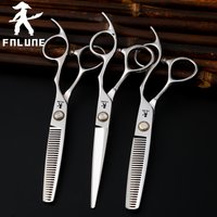 Fnlune-Ciseaux de coiffure professionnels, accessoires de salon de coiffure, coupe de cheveux, cisaillement amincissant, ciseaux de coiffeur, 6.0 pouces, 6.5 pouces