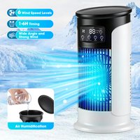 Air Conditioning Fan 6 Speeds USB Mini Air Conditioner Timing Home Office Air Cooler with Humidifier Desktop Misting Fan