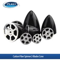 1pcs Carbon Fiber Spinner 2-Blades Cone Airplane Parts For RC Electric Airplane Propeller Multi-size 1.75 to 4 inch