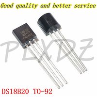 5-100pcs DS18B20 DS18B TO-92 Chip Programmable Digital Thermometer Temperature Sensor Temperature Acquisition 18B20