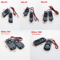 1pair Audio Portable Speakers 4Ohm / 8Ohm 3W / 5W/ 10W Computer Speaker Advertising LCD TV Speakers Loudspeaker Rectangle Speake