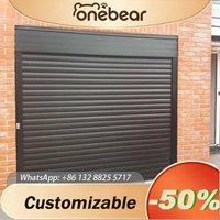 Any Size Custom High Quality Automatic Aluminum Roller Sliding Garage Door For Residential House And Industrial Warehouse Use