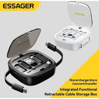 Essager PD 60W Multifunctional USB Type C Data Cable Set Fast Charging For iPhone16 15 Xiaomi Charger Storage Box Pin Travel Box