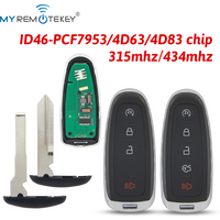 MYREMOTEKEY Smart key 315/434mhz ID46-PCF7953 4D63/4D83 chip for Ford Edge Explorer Flex Taurus Expedition Focus Escape