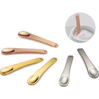 6 Pieces Metal Cosmetic Skincare Spatula, Mini Mask facial Reusable Scoop, Makeup Beauty Spoons for Cream, Lotions, Moisturizer