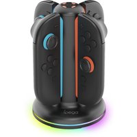 Charging Dock for Switch 2, Aounion PG-SW2052 4 in 1 Magnetic Charging Dock for Switch 2 Controllers with LED & RGB Lighting