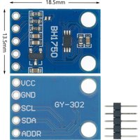 2PCS/10PCS GY-302 BH1750 BH1750FVI Light Intensity Illumination Module Digital Optical Intensity Illumination Sensor For Arduino