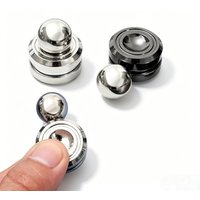 Glossy Metal Magnetic Satellite Gyro Rotatable Ball Tactile Fidget Gadget Stress Relief Office Desktop Mechanical Decor Present