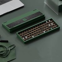 Lucky65 V2 65% Wireless Three Mode Full Aluminum RGB Hot Swap QMK VIA Gasket Diy Aluminum Keyboard Kit