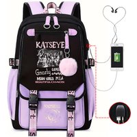 Kpop Katseye Printing Backpack Backpack Girls School Bags Teenage Women Travel Daily Bag Girl Group Peripheral Backpack