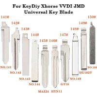 141-150# Universal Uncut Remote Flip Car Key Blank Blade For KeyDiy KD Xhorse VVDI JMD For FAW Luxgen BaoJun Mazda Hyunda Toyota
