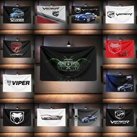 Vipers Sports Car Fans Flag 3x5ft 90x150cm For Muscle Car Garage Wall Decor Banner