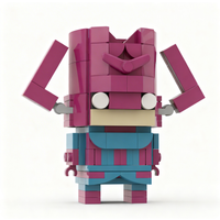 157pcs MOC Galactus Silver Surfer Custom Brickheadz Model Building Blocks Construction Toys Christmas Gifts Education Brick