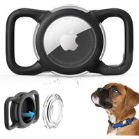 2pack Airtag Dog Collar Holder Waterproof Silicone For Apple AirTags Case Durable&Lightweight Air Tag Case for Pet Cat Collar