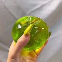 Green Apple Blue Maltose Slow Rebound Squishy Toy - Anti-Stress Sensory Fidget, Soft & Simulated, Decompression Toy