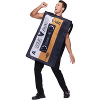 Adult Love Mix Tape Costume Retro 80's Cassette Tunic