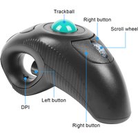 2.4G Trackball Wireless Finger Mouse Ergonomic High-Precision Portable Silent Office Mice Suitable For Tablets And Laptops