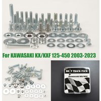 Für Kawasaki KX 250 450 250F 450F KX250 KX450 KX250F KX450F Enduro Dirt Pit Bike Motorräder Verkleidungs- und Kotflügel-Schrauben-Set