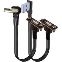 5CM 10CM 20CM 30CM USB 2.0 male to female, with screw panel mounting board+laptop USB extension cable power cord