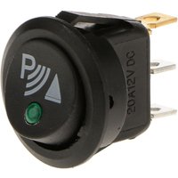 Round Rocker Switch 12V 20A Round Toggle Switch Car 3 Pin Rocker/Parking Off Switch Front Rear Walking Sensor Interior Accessory