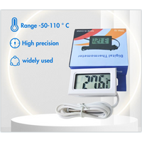 Mini LCD Car Digital Thermometer Hygrometer Temperature Indoor Outdoor Temperature Sensor Humidity Meter Gauge Instruments