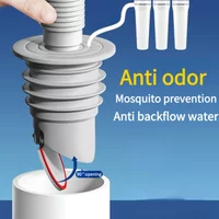 Silicone Drainage Bathroom Sewer Pipe Seal Anti-odor Anti-backflow Sink Drain Filter Water Plug Drains Bathrooms Accessories