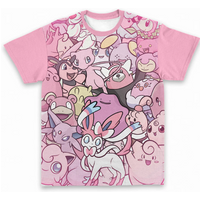 2026 Summer Hot Sale Cute Evolution Creature Print T-Shirt Men Women Oversized Short Sleeve Streetwear Harajuku Casual Top Tees