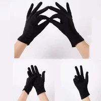 AliExpress 1 Pair Men Black Etiquette Stretch Gloves Bike Motorcycle Thin Pure Silk Liner Gloves Skiing Walking Inner Gloves